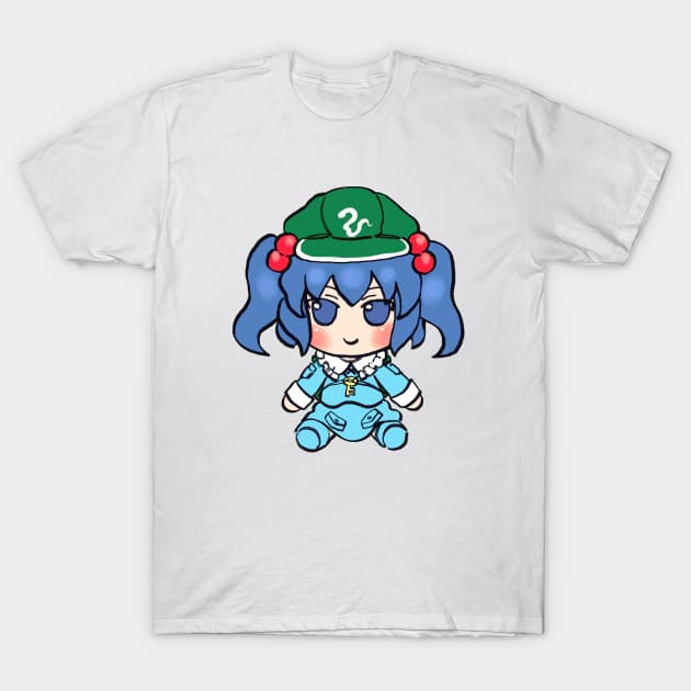 Mudwizard draws nitori kawashiro fumo plush / touhou memes T-Shirt by mudwizard